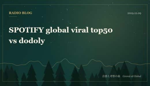 SPOTIFY global viral top50 vs dodoly